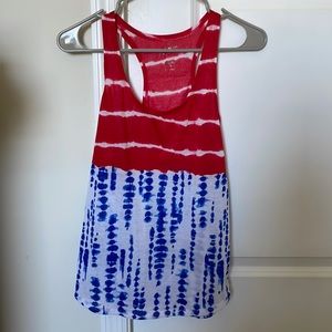 Arizona Jeans Fourth of July Tank Top Red White & Blue